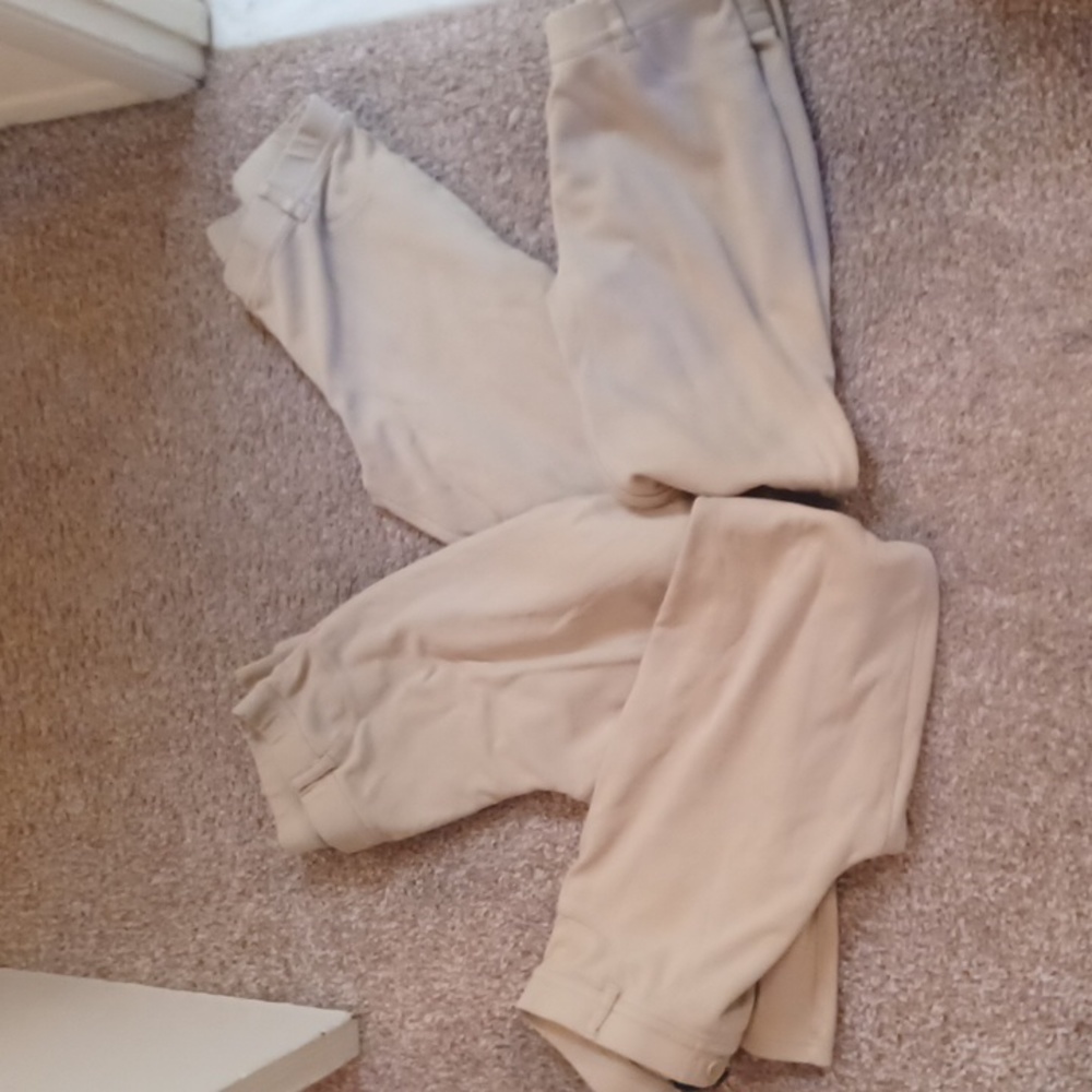 Cute Girls Junior Plus Khaki Uniforms Jogger Pants